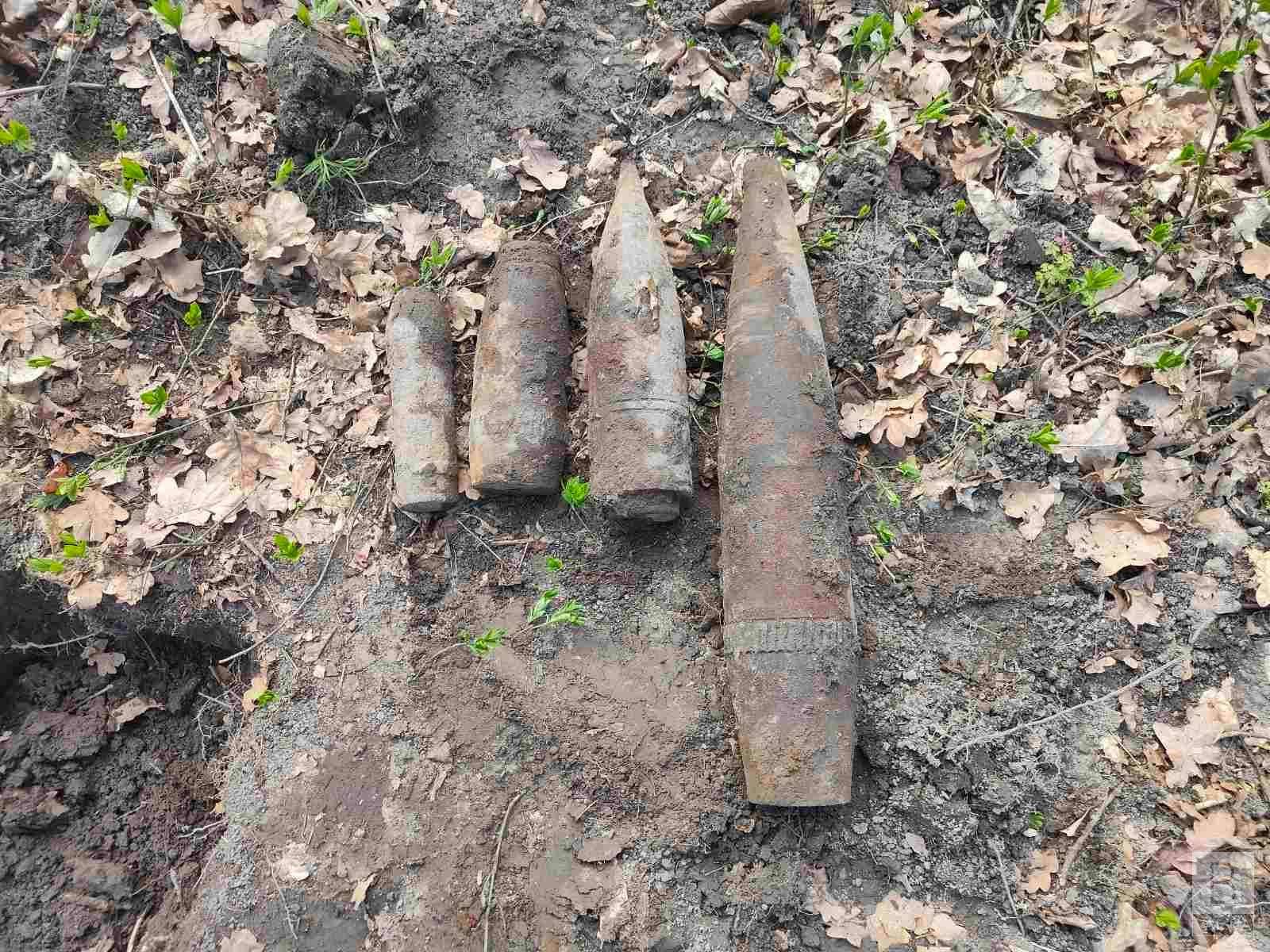 Біля Новоселівки знайшли чотири снаряди часів Другої світової
