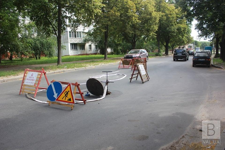 Вулицю Котляревського перекрили до 15 липня у зв’язку з аварією на підземних мережах