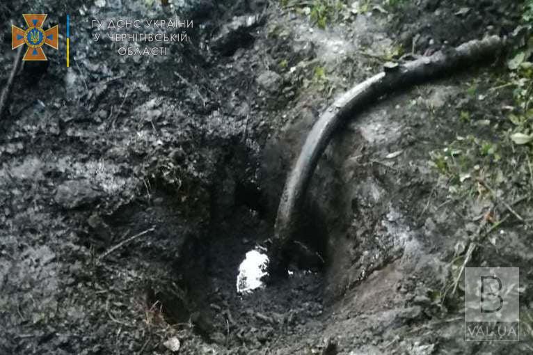 На Чернігівщині стався виток нафти на ґрунт площею 100 кв.м. ФОТО