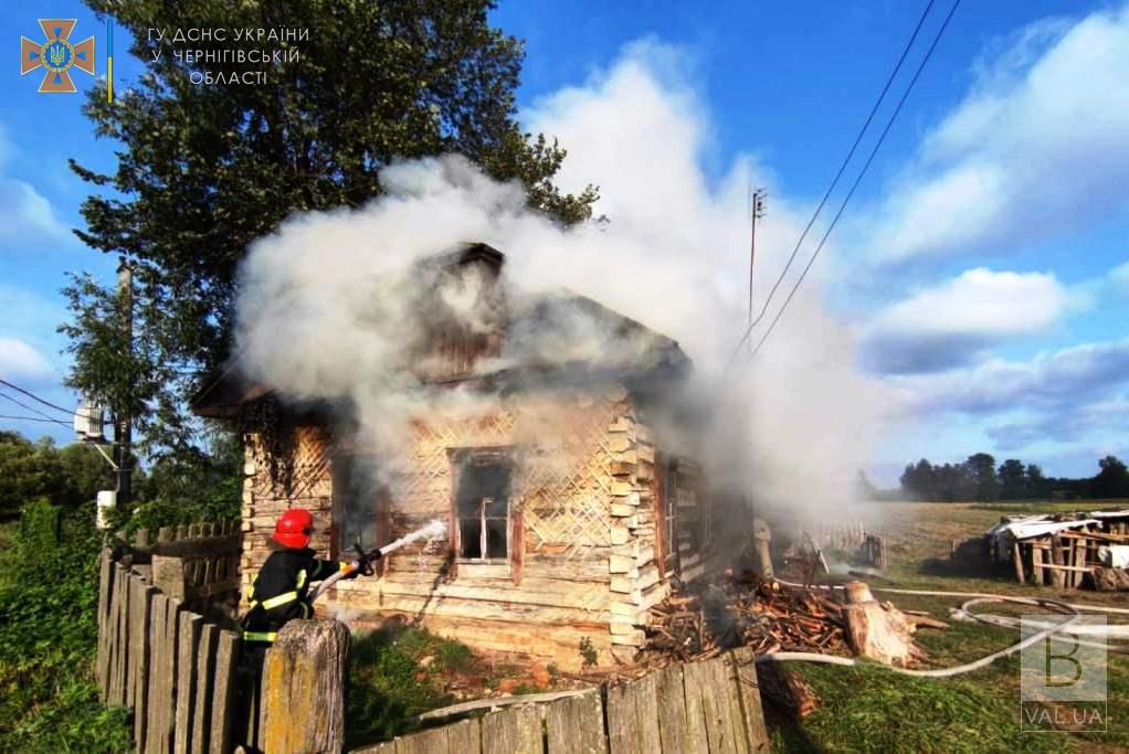 На Чернігівщині вогнеборці врятували 57-річного чоловіка з пожежі. ФОТО