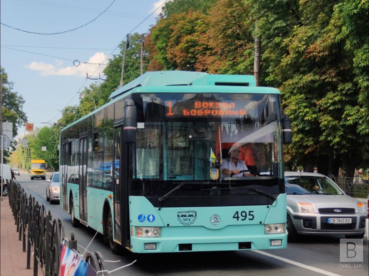 У Чернігові з 1 листопада відновлюється рух тролейбусів до «Сіверянки»