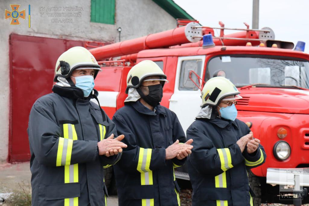 У селі на Новгород-Сіверщині відбулось відкриття новоствореної місцевої пожежної команди