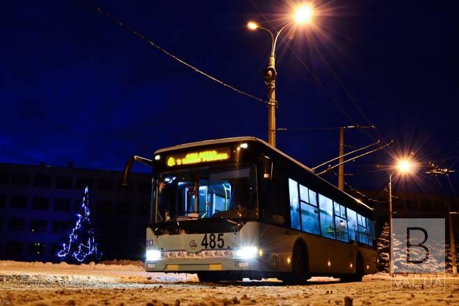 У Чернігові в новорічну ніч працюватиме громадський транспорт