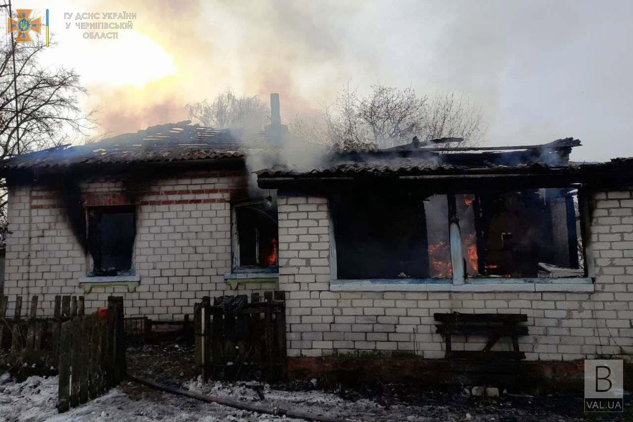 У Чернігівському районі в пожежі загинув літній чоловік