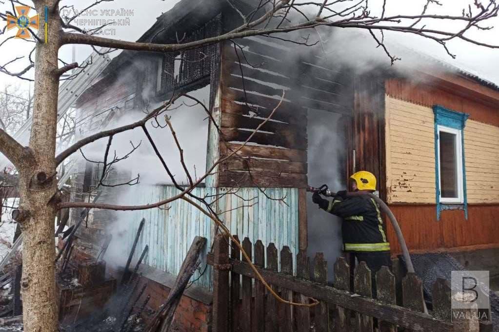 За добу на Чернігівщині горіли два житлові будинки. ФОТО