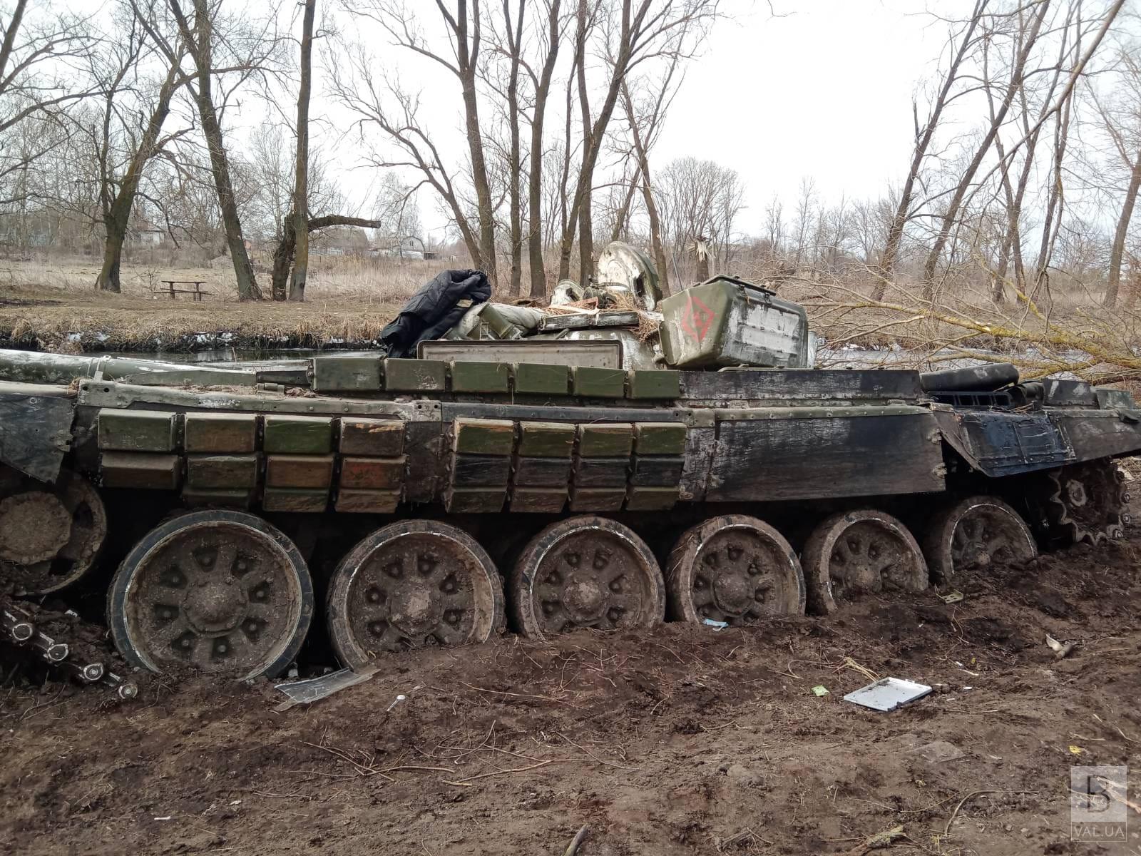 На Чернігівщині знищили танковий підрозділ росіян. ФОТОфакт