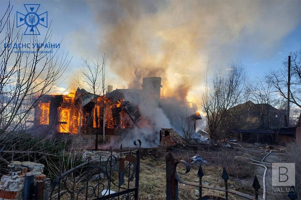 У Чернігівському районі горів ресторанно-готельний комплекс: причина пожежі встановлюється