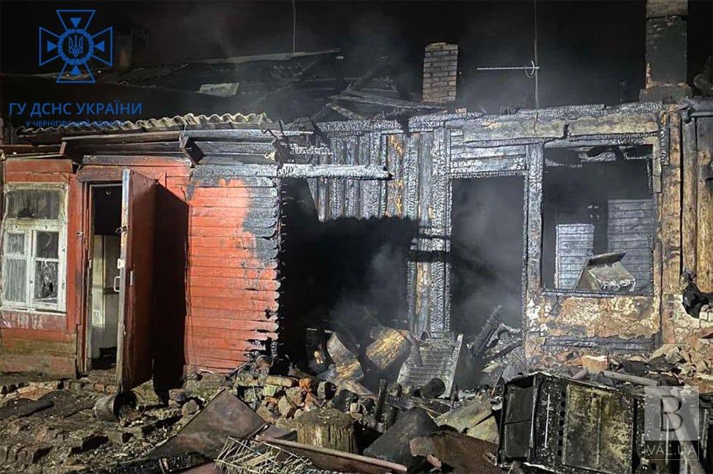 У Чернігівському районі пожежа забрала життя 74-річного чоловіка