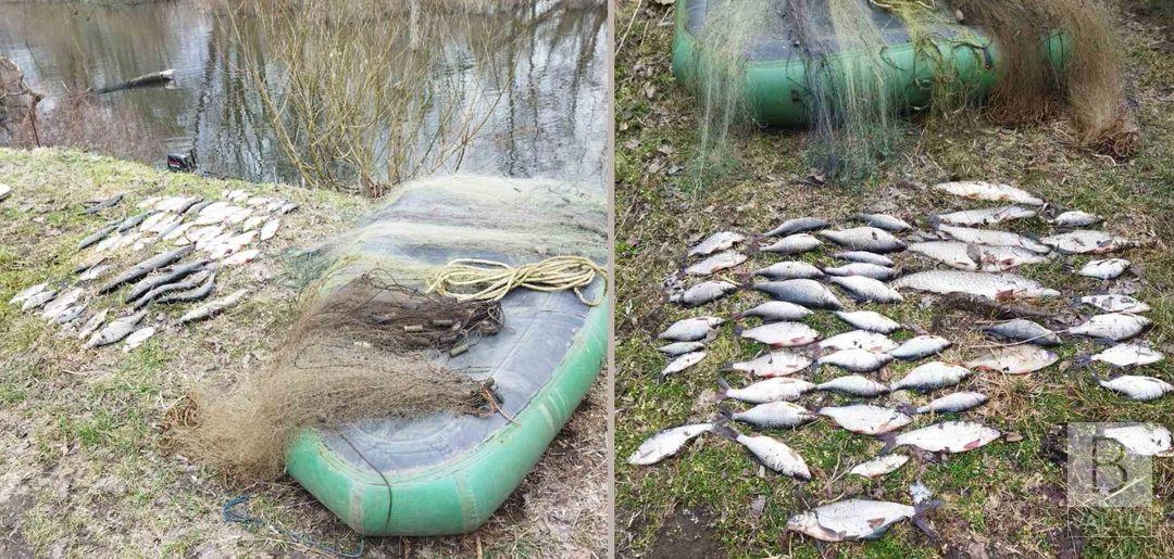 Наловив сітками риби на майже 92 тисячі гривень: на річці Білоус викрили браконьєра