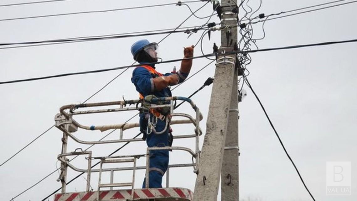 На Чернігівщині через негоду майже 1600 абонентів без електрики