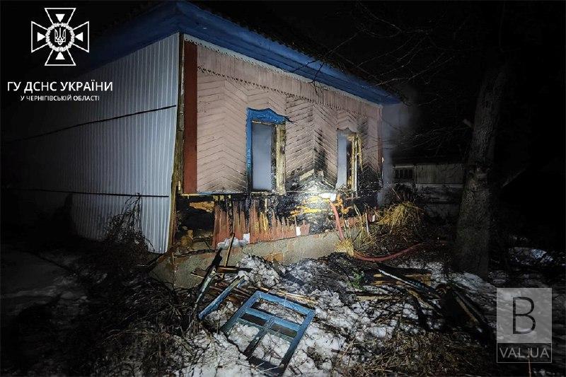 На Корюківщині під час пожежі загинув 40-річний чоловік. ФОТО