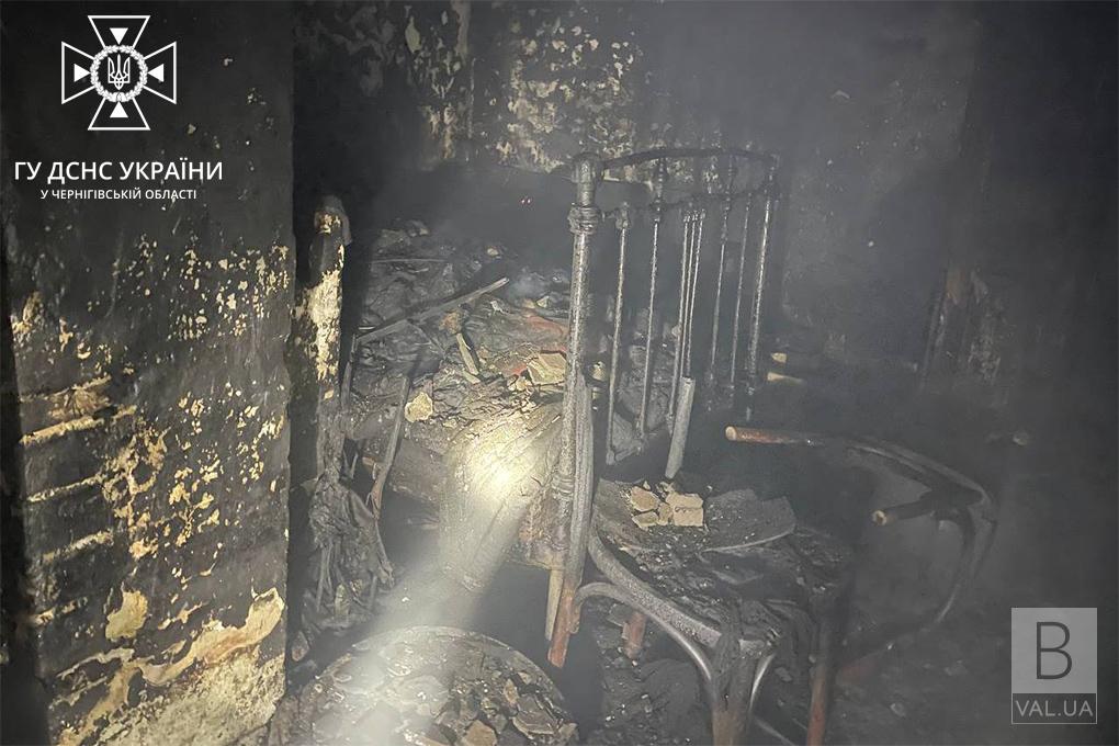 В селищі Десна в пожежі загинув чоловік. ФОТО