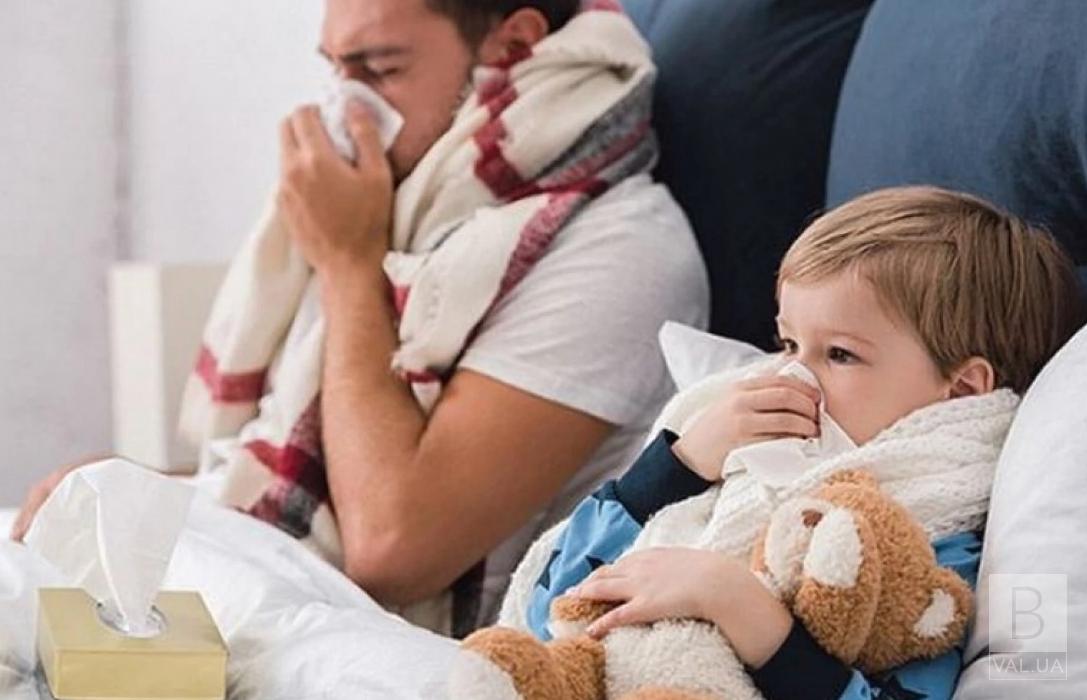 У Чернігові рівень захворюваності на грип та ГРВІ перевищив епідемпоріг на 52,7%