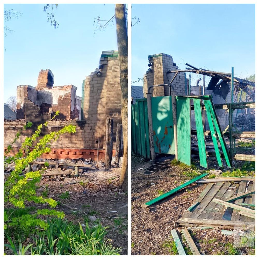 Внаслідок обстрілу росіянами села на Новгород-Сіверщині знищено приватний будинок
