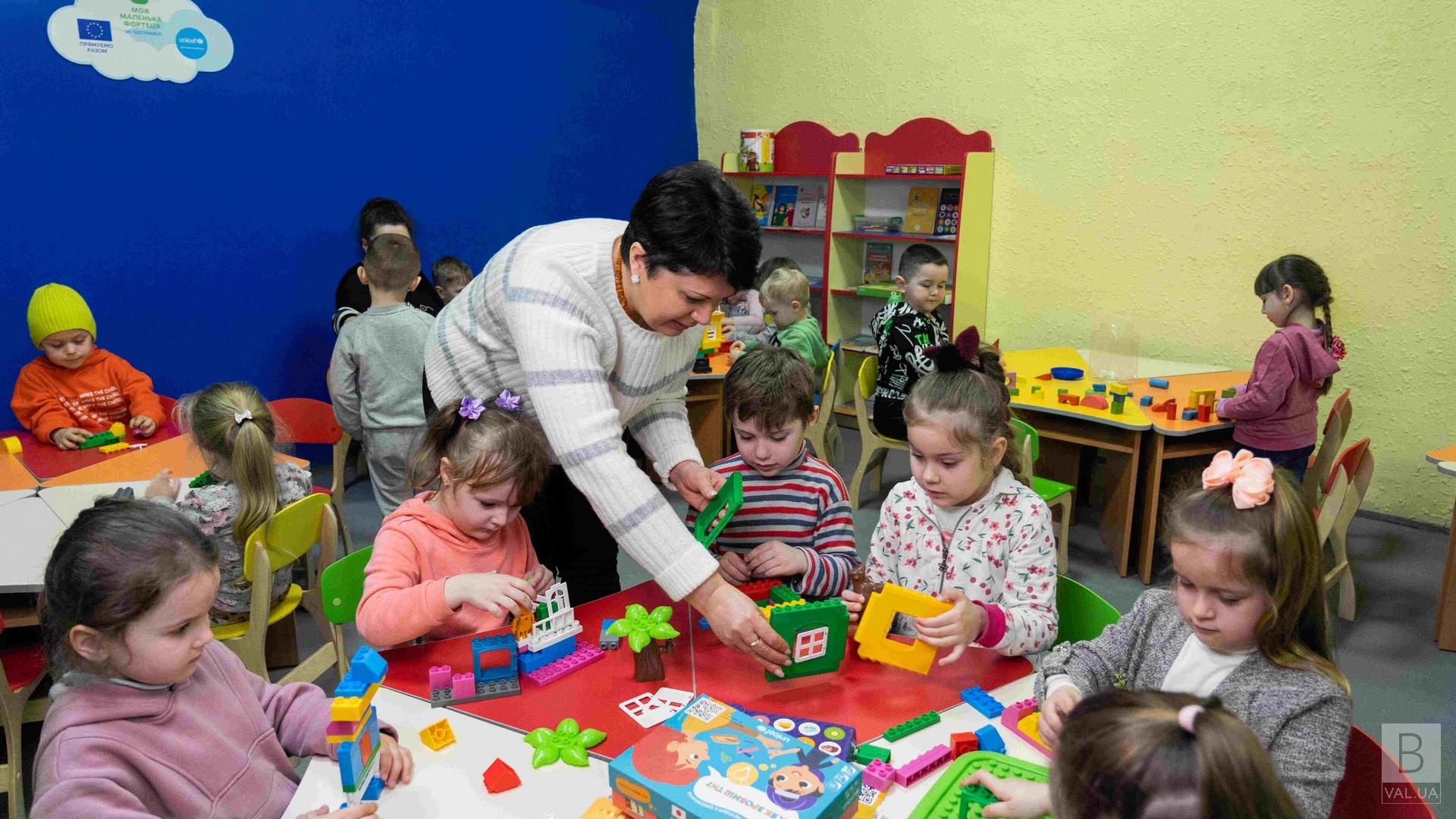 У 25 дитсадках на Чернігівщині облаштували дружні для дітей укриття коштом благодійників