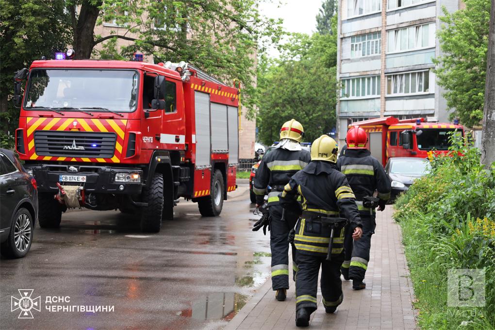 У Чернігові під час пожежі у квартирі загинув чоловік