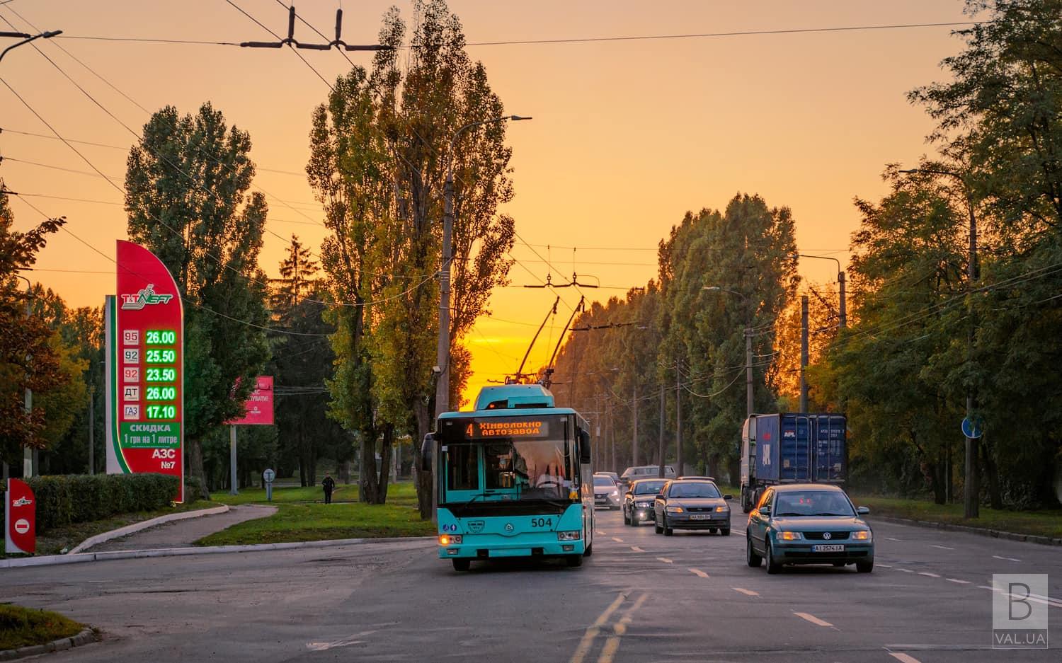 У Чернігові 14 червня призупинять свій рух тролейбуси №4, 7 та 8
