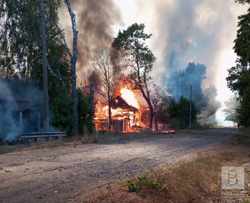  На Чернігівщині після обстрілів горіли 38 домогосподарств