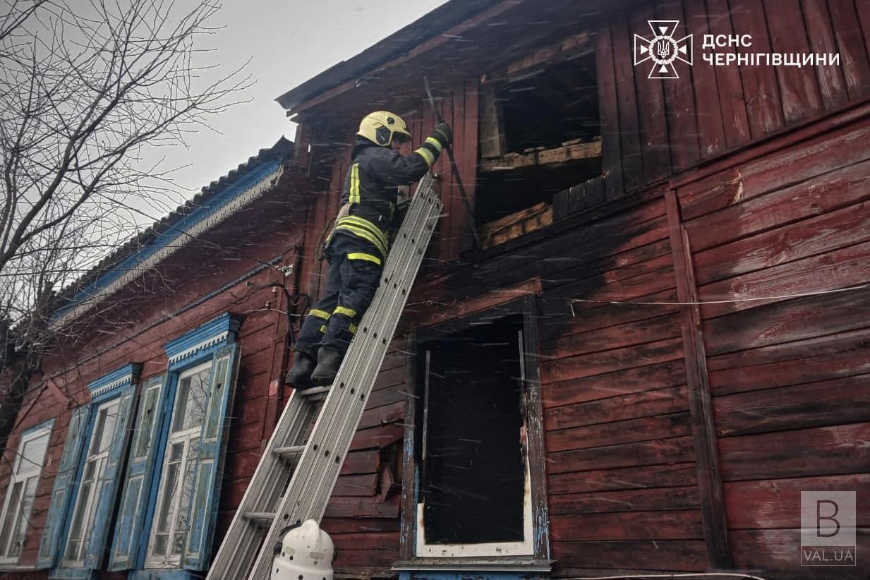 У Городні під час пожежі будинку виявили тіло чоловіка