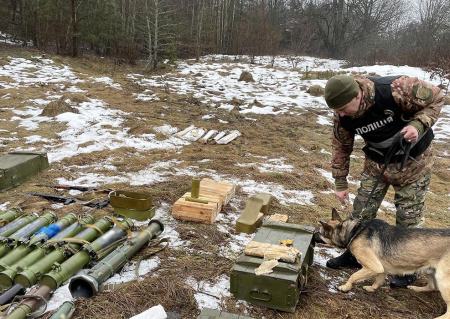 На Чернігівщині поліцейські вилучили близько однієї тонни зброї та боєприпасів. ФОТО